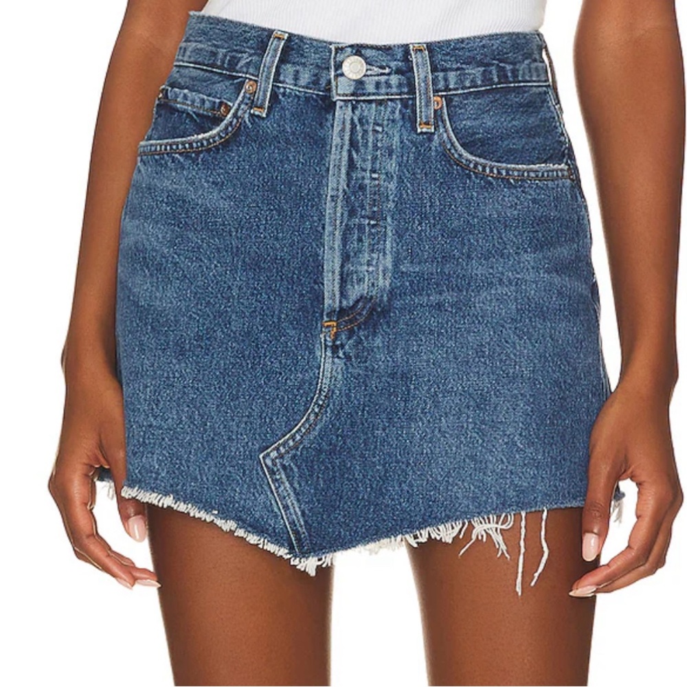 AGOLDE Parker Angled Hem Skirt